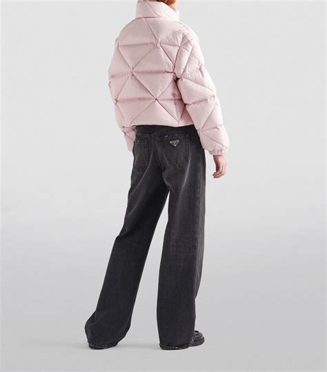 prada pink puffer|prada puffer cropped.